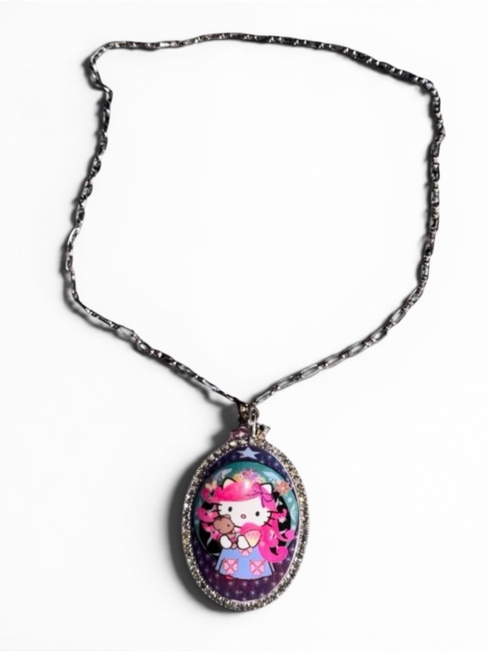 Tarina Tarantino x Sanrio Hello Kitty Cameo Necklace‎ 💎 Y2K Rare Stamped